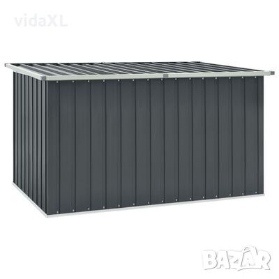 vidaXL Градински сандък за съхранение, сив, 171x99x93 см(SKU:46270