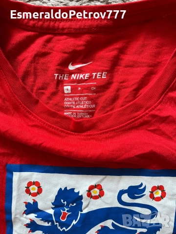 Мъжка тениска Найк Англия, снимка 2 - Спортни дрехи, екипи - 52361703