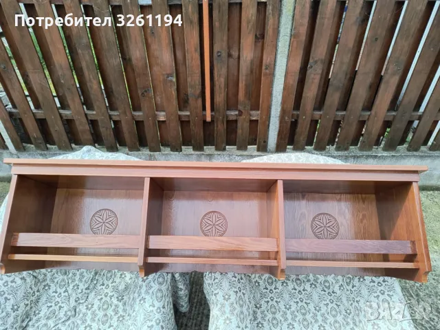 Дървен рафт, полица, етажерка, снимка 2 - Антикварни и старинни предмети - 49994812