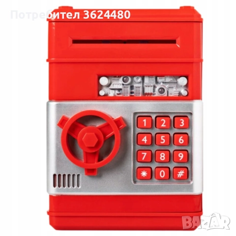 Детски сейф-касичка с електронно управление и светлинни ефекти 4355, снимка 4 - Музикални играчки - 52565086