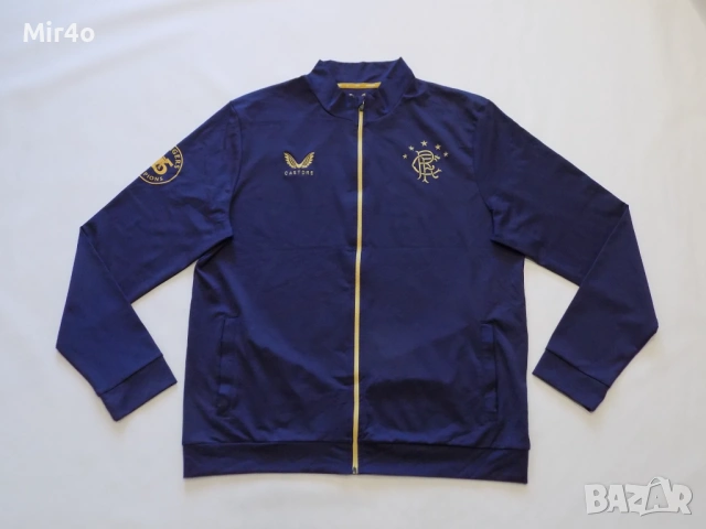 футболно горнище glasgow rangers castore 55 champions худи блуза екип яке суичър мъжко оригинал XXL