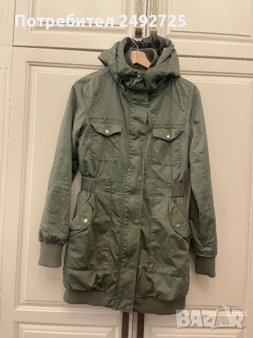 6 бр Яке дамско с качулка черно каки бежево, жълто, снимка 9 - Якета - 43330752