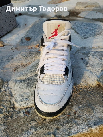 Jordan 4 retro OG white cement, снимка 3 - Маратонки - 52771859
