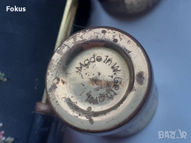 Стара немска пудриера с цилиндър за червило - винтич, снимка 6 - Антикварни и старинни предмети - 53964886