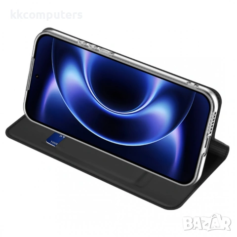 DUX DUCIS Skin Pro Кожен Калъф за Xiaomi 17 Ultra 5G - Слот за карта, Стойка, 2 цвята, снимка 8 - Калъфи, кейсове - 53727481
