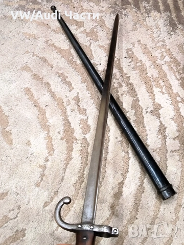 Френски щик нож байонет ГРА GRASS M1874 Waffenfabrik Steyr гръцка поръчка , снимка 7 - Антикварни и старинни предмети - 53749572