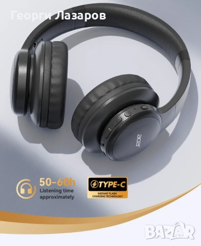 ACER OHR559 WIRELESS 5.3 Безжични слушалки, снимка 4 - Bluetooth слушалки - 53716865