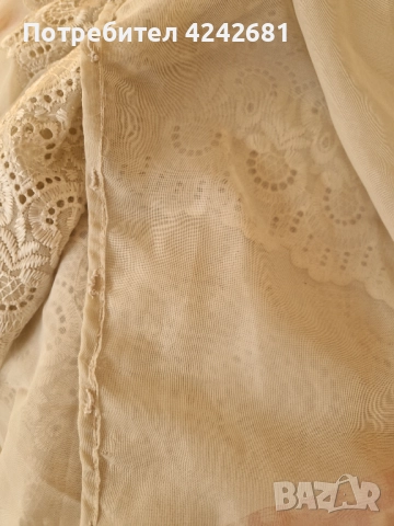 Пердета от шифон с дантела-2 бр., снимка 3 - Пердета и завеси - 52879615