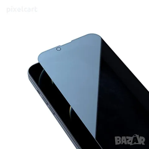 Стъклен протектор 5D Full Glue PRIVACY за iPhone 13 Mini, Черен, снимка 2 - Фолия, протектори - 47924458