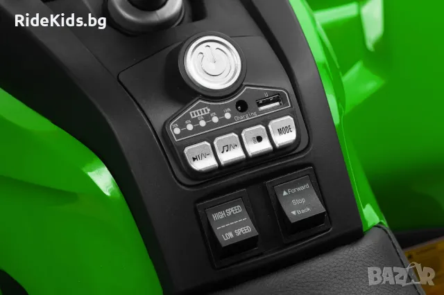 Детско ATV GIGANT Зелен– 4x4, до 30 кг, с Музика, снимка 10 - Детски велосипеди, триколки и коли - 49972487