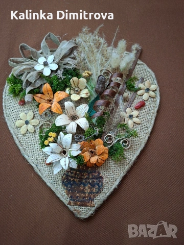 Декорации с цветя-ръчна изработка., снимка 2 - Декорация за дома - 53130876