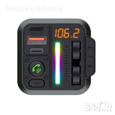 FM Bluetooth Предавател с QC3.0 & PD 20W, снимка 8 - Други - 49205334