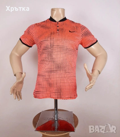 Nike Tennis Court Advantage - Оригинална мъжка тениска с яка р-р S, снимка 2 - Тениски - 53927781