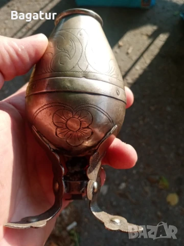 Стар,винтидж,гравиран съд,мате,на гаучосите,Рядък, снимка 11 - Антикварни и старинни предмети - 50830110