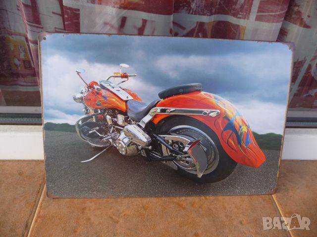 Метална табела мотор рокер тунинг як уникален красив хром рисуван, снимка 1 - Други - 10526021