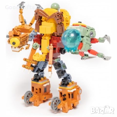 Конструктор Зомбита срещу растения Combining Zombie King Mecha Zombie Big Boss, снимка 5 - Конструктори - 45508664