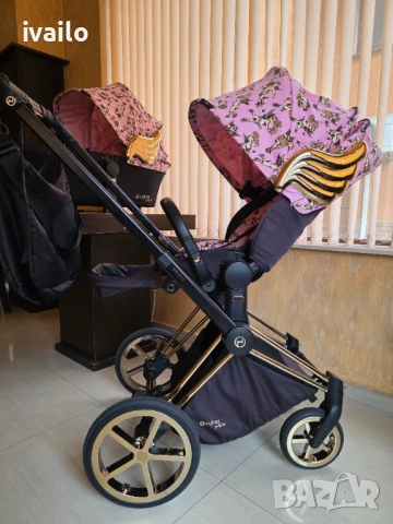Cybex Priam Jeremy Scott Cherubs Pink Luxe, снимка 12 - Детски колички - 53922628