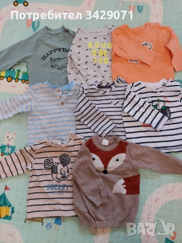 Блузки 74 размер 8 броя