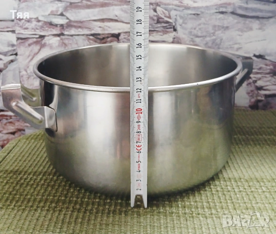 Тенджера алпака на Хром 5 л, снимка 4 - Съдове за готвене - 53957235