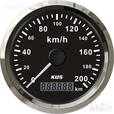 Водоустойчив GPS скоростомер, километраж 0-200 км/ч за кола и мотоциклет 85 мм НОВ, снимка 3 - Аксесоари и консумативи - 52697686