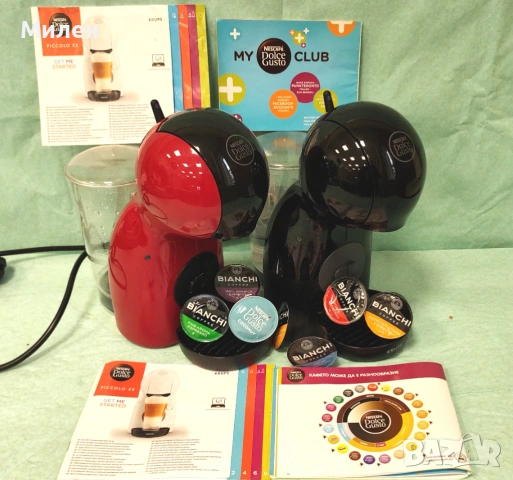 Кафемашина с гаранция 1 година NESCAFÉ® Krups Piccolo XS.Black/Red