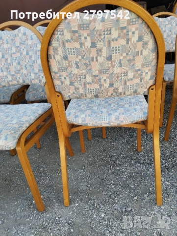 Дървени столове А116 - със сваляща тапицерия , снимка 4 - Столове - 50735745