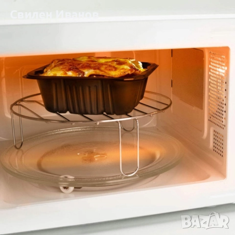 Микровълнова фурна Black+Decker BXMZ701E – 700W, с грил функция, 20 л., снимка 5 - Микровълнови - 51506612