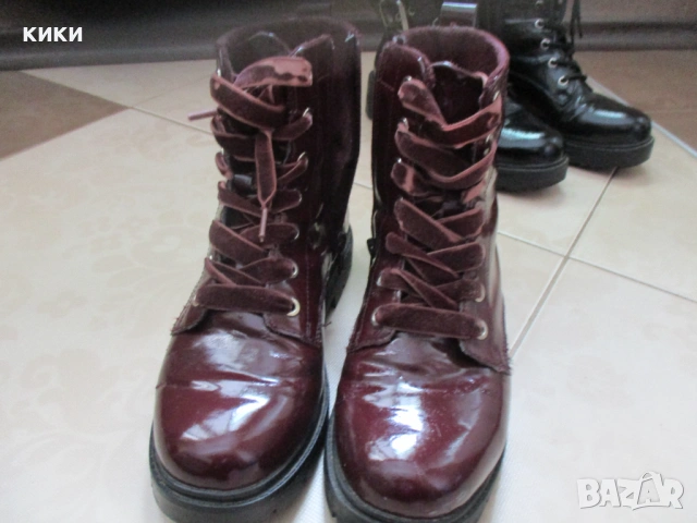Дамски боти естествен велур/Боти НМ, снимка 3 - Кецове - 51939875