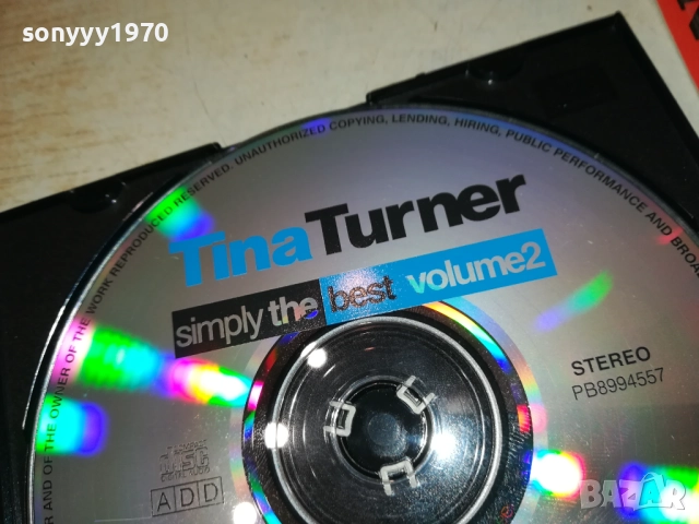 TINA TURNER CD 2409251205, снимка 9 - CD дискове - 51818694