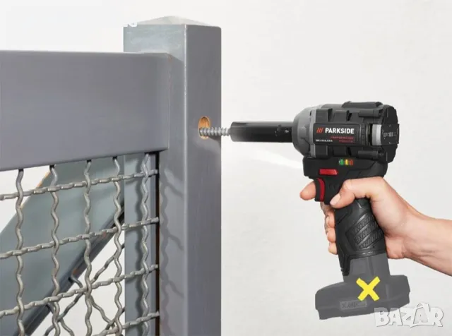 Безчетков Акумулаторен Ударен Гайковерт PARKSIDE Performance 12V Li-Ion 350Nm, снимка 4 - Други инструменти - 50220127