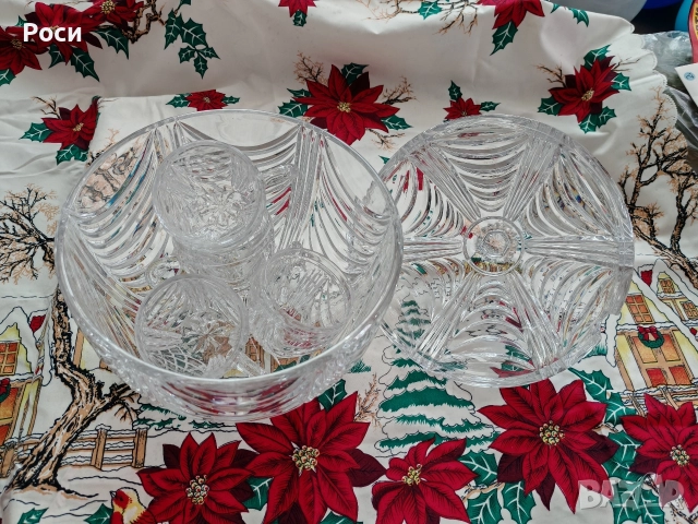 К-т за пунш от оловен кристал , снимка 5 - Сервизи - 52732250