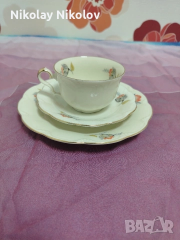 троен порцеланов сет , снимка 4 - Чаши - 53479910