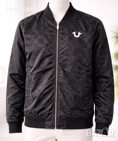 $280 Оригинално мъжко дизайнерско яке True Religion Jacket Buddha Satin Bomber Nylon Размер L