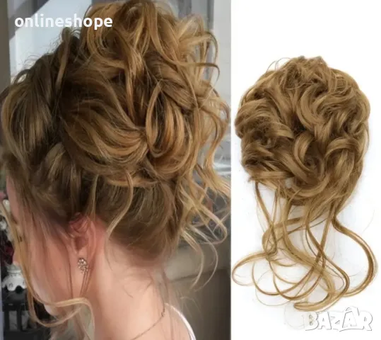 Удължение за коса тип Кок 20см / Екстеншън , снимка 5 - Аксесоари за коса - 49222252