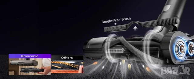 Безжична прахосмукачка Proscenic P16, 55KPA НОВА, снимка 12 - Прахосмукачки - 53420876