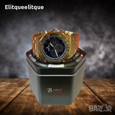 Луксозен мъжки часовник BISTEC, снимка 5 - Мъжки - 52274715