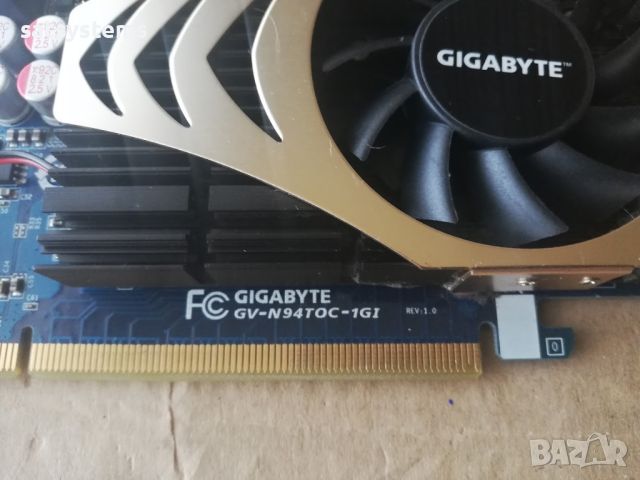 Видео карта NVidia GeForce Gigabyte 9400GT OC HDMI 1024MB GDDR2 128bit PCI-E, снимка 7 - Видеокарти - 45656068