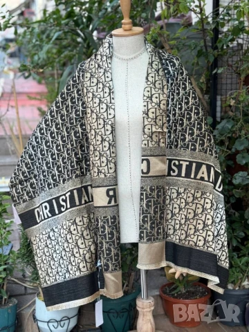 кашмирен шал christian dior , снимка 2 - Шалове - 51336424