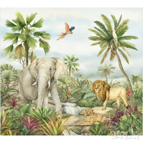 Фототапет премиум "Джунгла" 360х255см., снимка 2 - Декорация за дома - 53619224