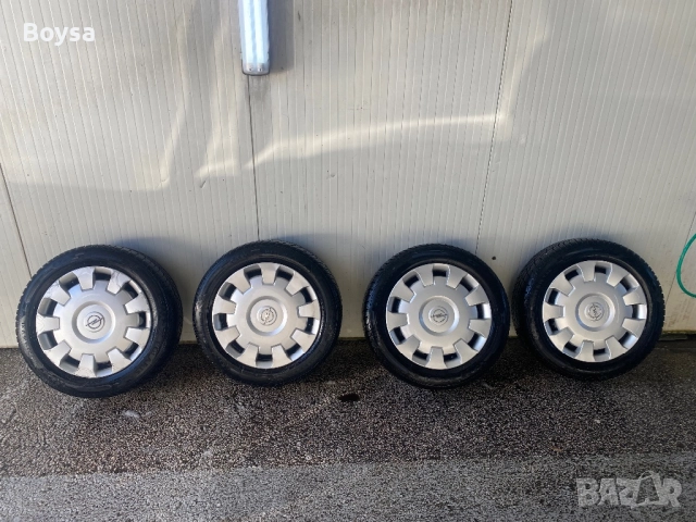 Джанти с гуми+тасове за Опел