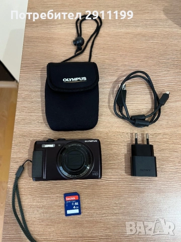 Фотоапарат Olympus 16 Mp Full HD с подаръци, снимка 3 - Фотоапарати - 53869424