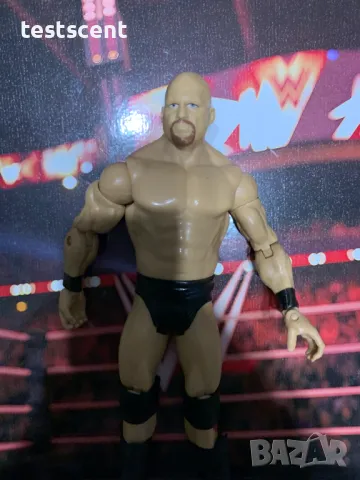 Екшън фигура WWE Stone Cold Steve Austin Ледения Стив Остин Mattel basic figure играчка WWF WCW, снимка 3 - Колекции - 48939185