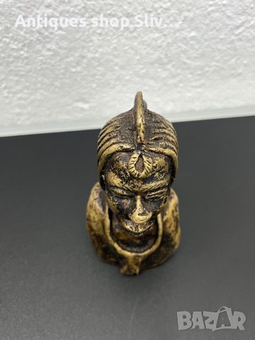 Африканска бронзова скулптура. №5601, снимка 2 - Колекции - 46459638