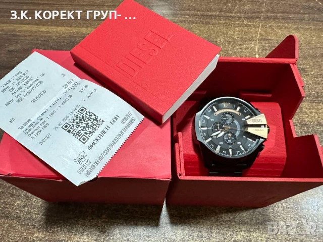 НОВ Часовник DIESEL Mega Chief DZ4309, Гаранция
