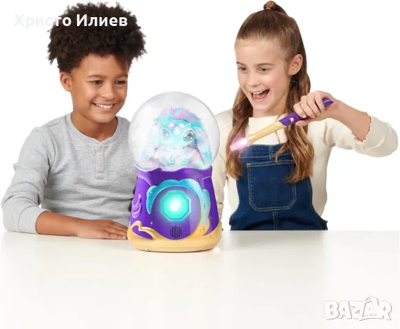 Интерактивна плюшена играчка Magic Mixies Кристална топка плюс с 80 звука и реакции, 20 см, снимка 4 - Други - 46822078