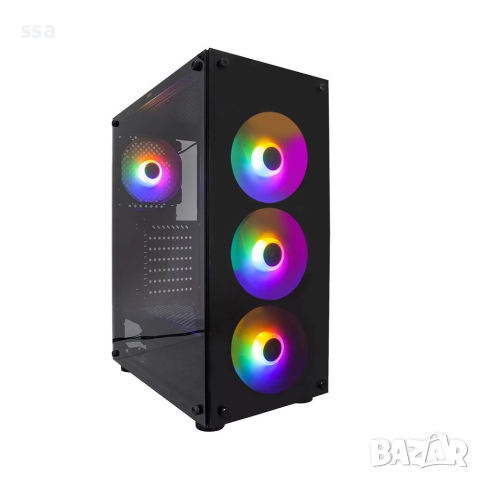 1stPlayer Кутия Case ATX - Fire Dancing V3-B RGB - 4 fans included