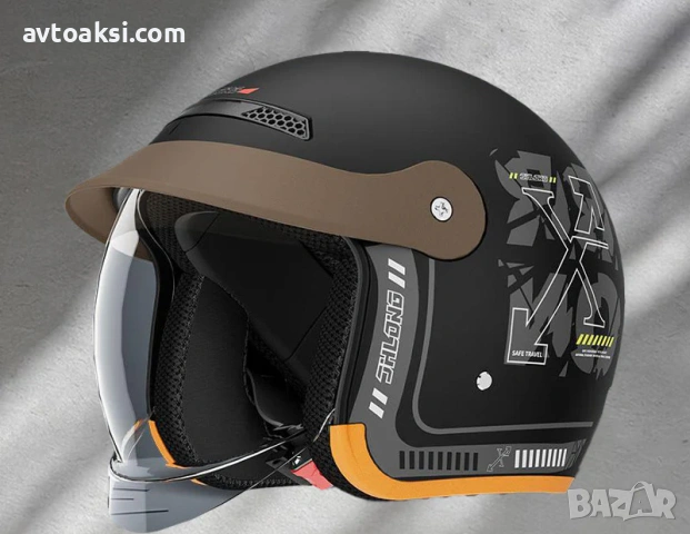 Каска за Мотор/Скутер/АТВ/Тротинетка 4-ри цвят, снимка 9 - Аксесоари и консумативи - 53008369