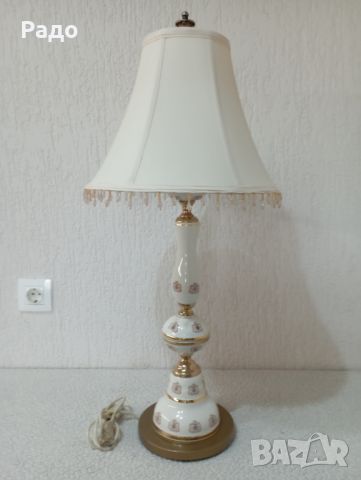 Много голяма красива старинна порцеланова лампа, снимка 1 - Антикварни и старинни предмети - 46404887