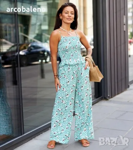 Дамски комплект от две части с потник и панталон Lilia, 3цвята , снимка 5 - Комплекти - 50210299