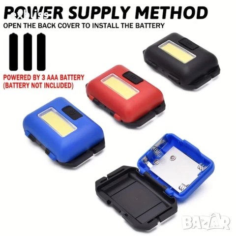 Ултра ярък LED мини челник за глава, влагоустойчив, снимка 2 - Лед осветление - 50761085